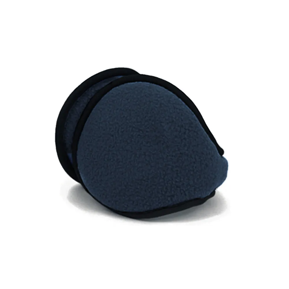 1 Blue Earmuff Wrap Winter Ear Muff Warmers Basic Polar Fleece Grip Soft Unisex