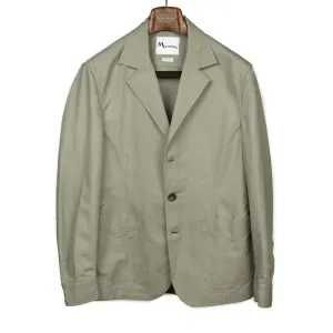 AAbigail unstructured jacket in mushroom linen and cotton