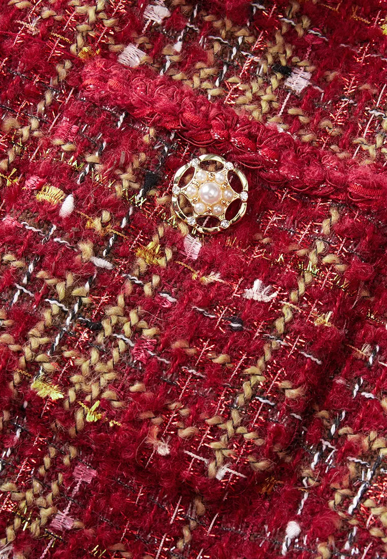 Braided-trim Patch Pocket Jacket