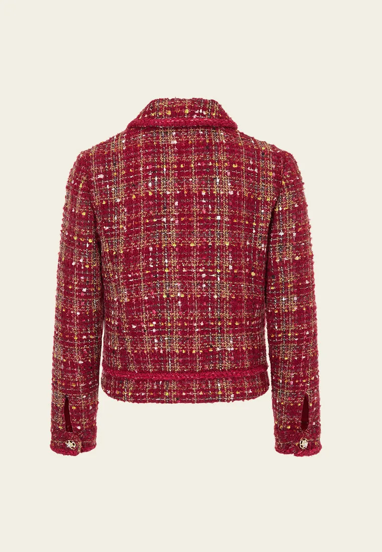Braided-trim Patch Pocket Jacket