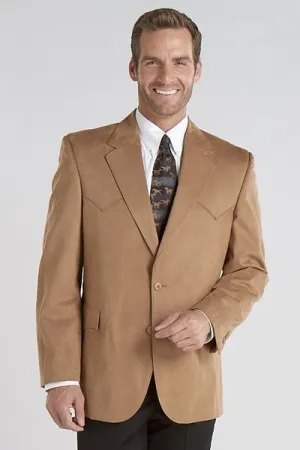 Circle S Mens Camel 100% Microsuede Big Houston Western Jacket Blazer 58 RX