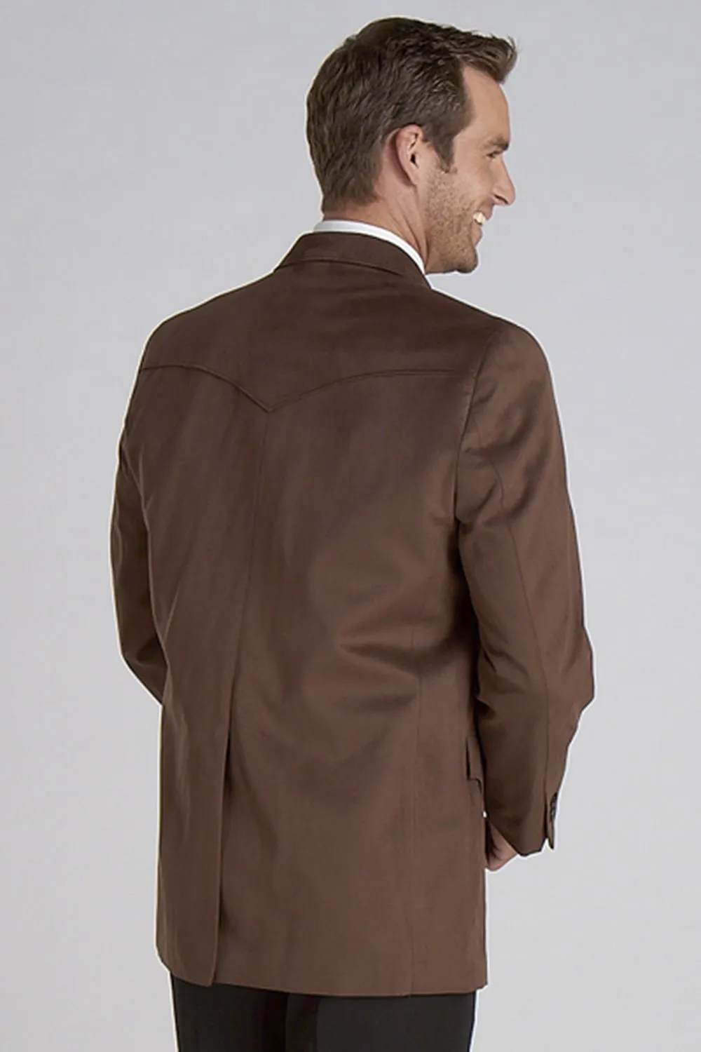 Circle S Mens Chestnut 100% Microsuede Houston Western Jacket Blazer 50 RX