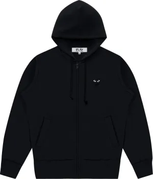 Comme des Garçons PLAY Zip Up Hoodie 'Black', black