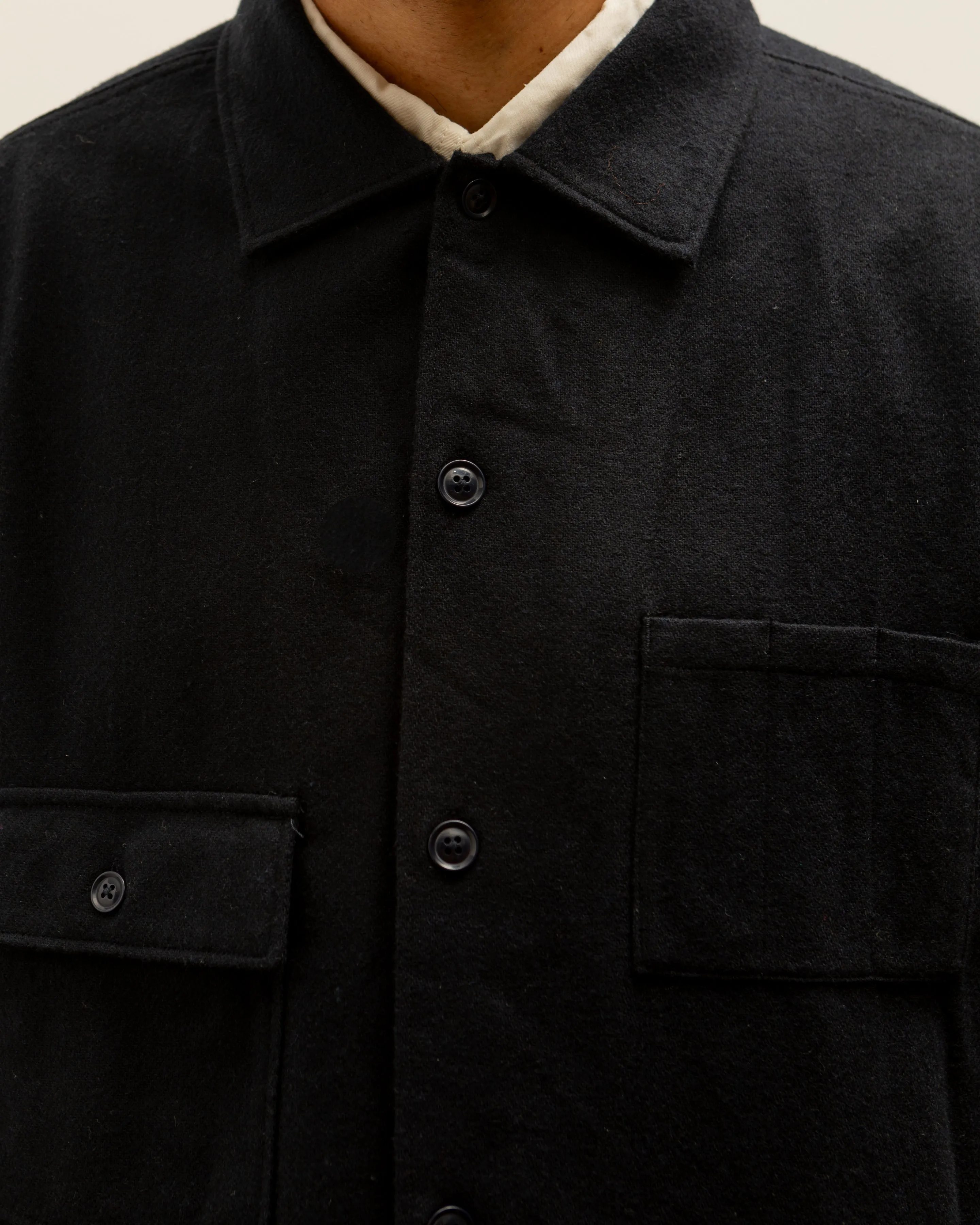 Engineered Garments BA Shirt Jacket, Navy