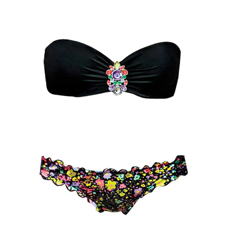 Fishion Sexy Women's Floral Bikini Set Bathing Suit Triangle Swim Suit Swimsuit