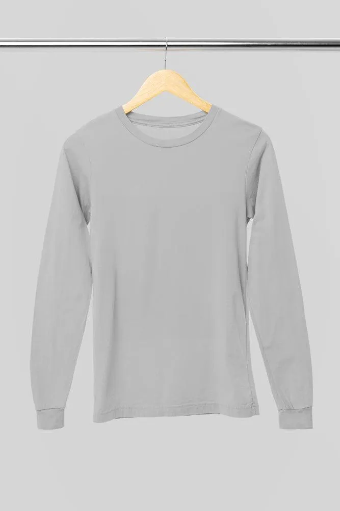 Grey Melange Super Combed Cotton T-Shirt - Eco-Friendly & Pre-Shrunk