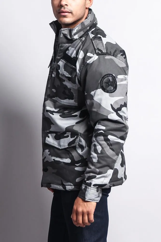 Heavy Twill Padded Military Jacket