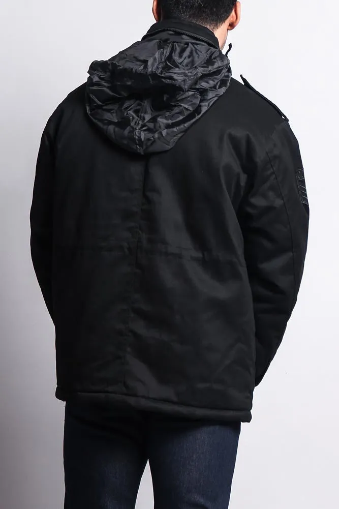 Heavy Twill Padded Military Jacket