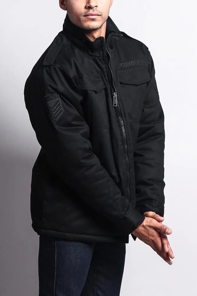 Heavy Twill Padded Military Jacket