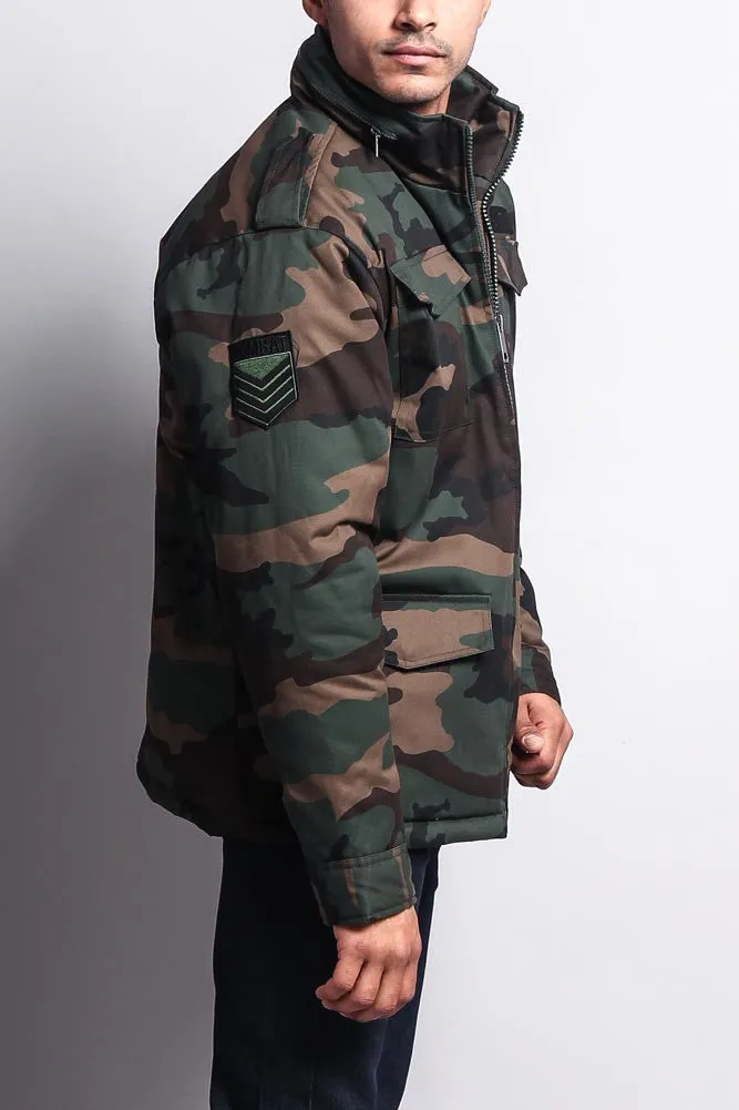 Heavy Twill Padded Military Jacket
