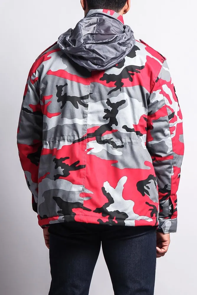 Heavy Twill Padded Military Jacket