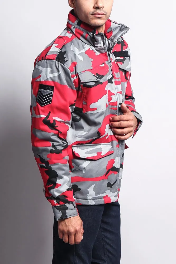 Heavy Twill Padded Military Jacket