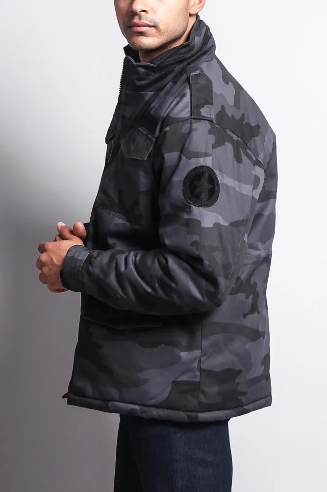 Heavy Twill Padded Military Jacket
