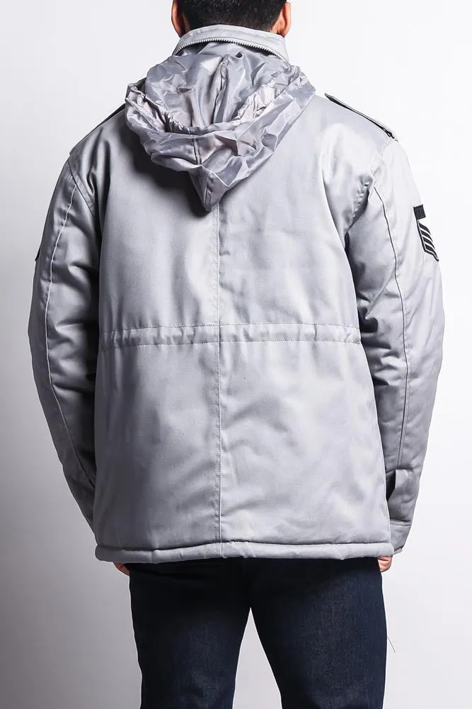 Heavy Twill Padded Military Jacket