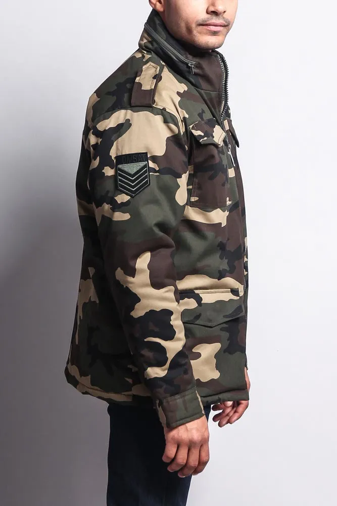 Heavy Twill Padded Military Jacket