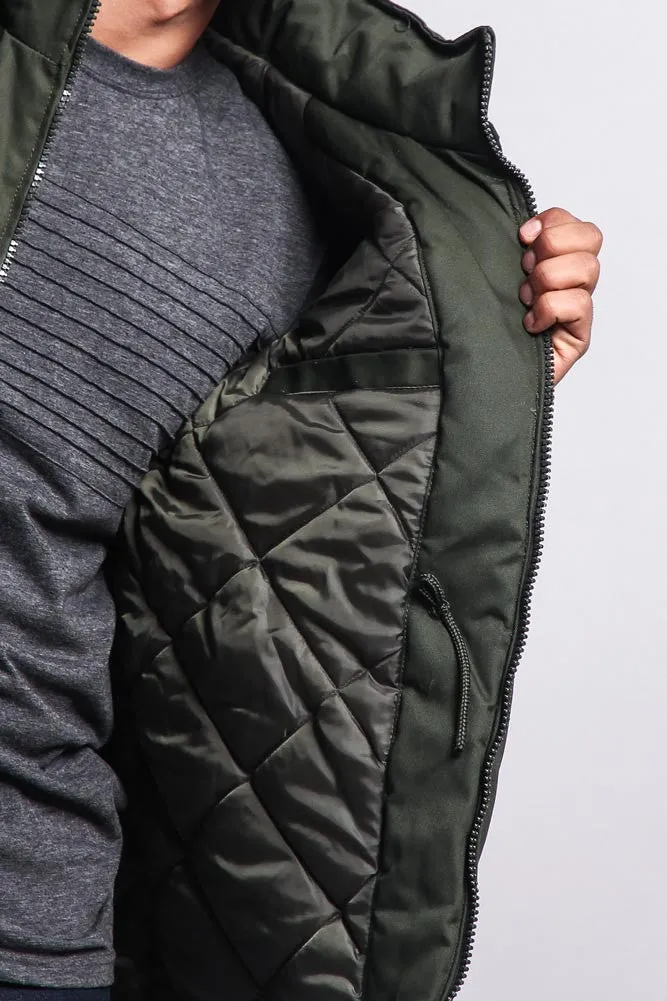 Heavy Twill Padded Military Jacket