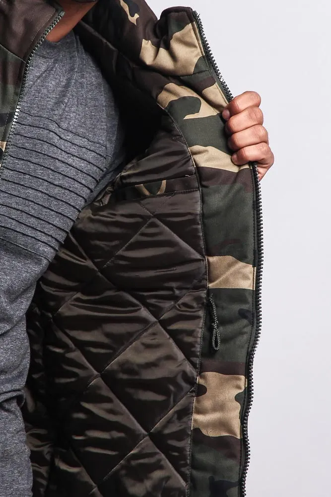 Heavy Twill Padded Military Jacket