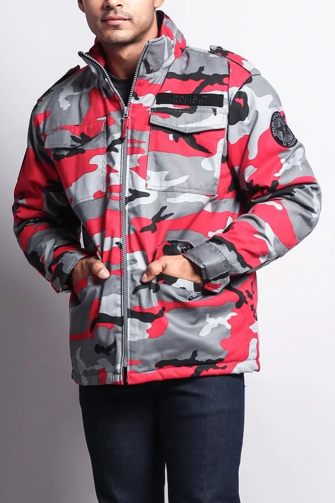 Heavy Twill Padded Military Jacket