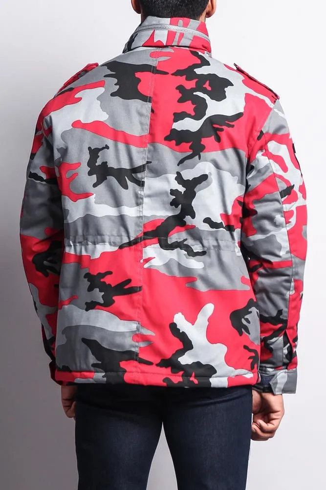 Heavy Twill Padded Military Jacket