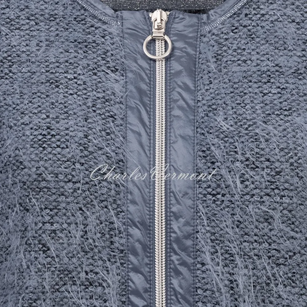 Just White Zip Cardigan – Style J1003