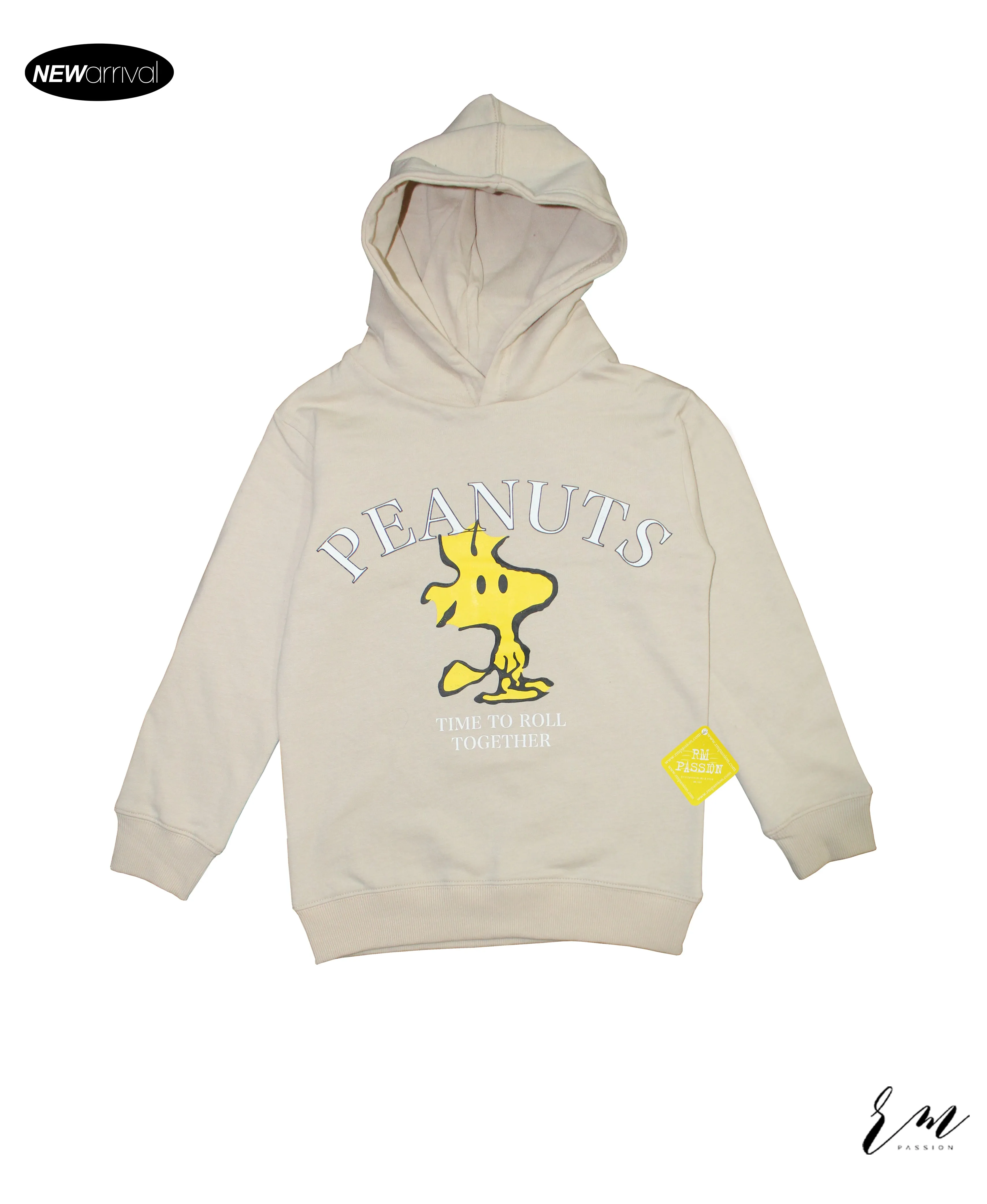 Kids Pull-Over Hoodie (Beige)