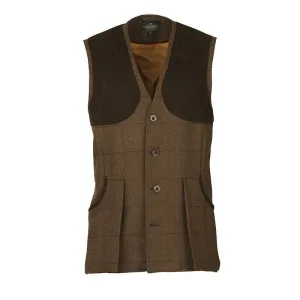 Laksen Bowcombe Tweed Mens Shooting Vest - Firle Tweed