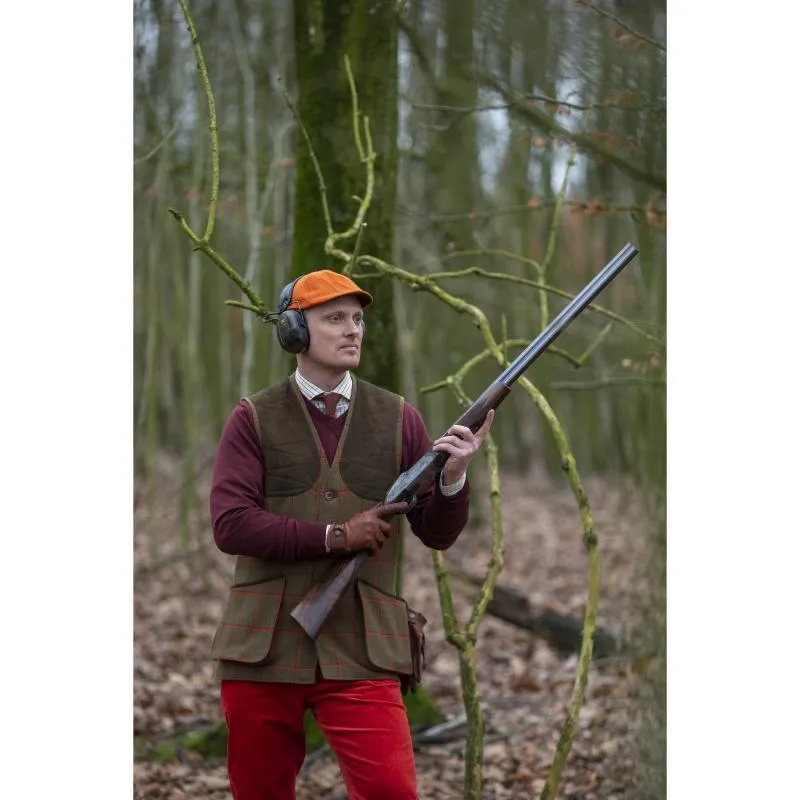 Laksen Leith Tweed Mens Shooting Vest - British Game Alliance