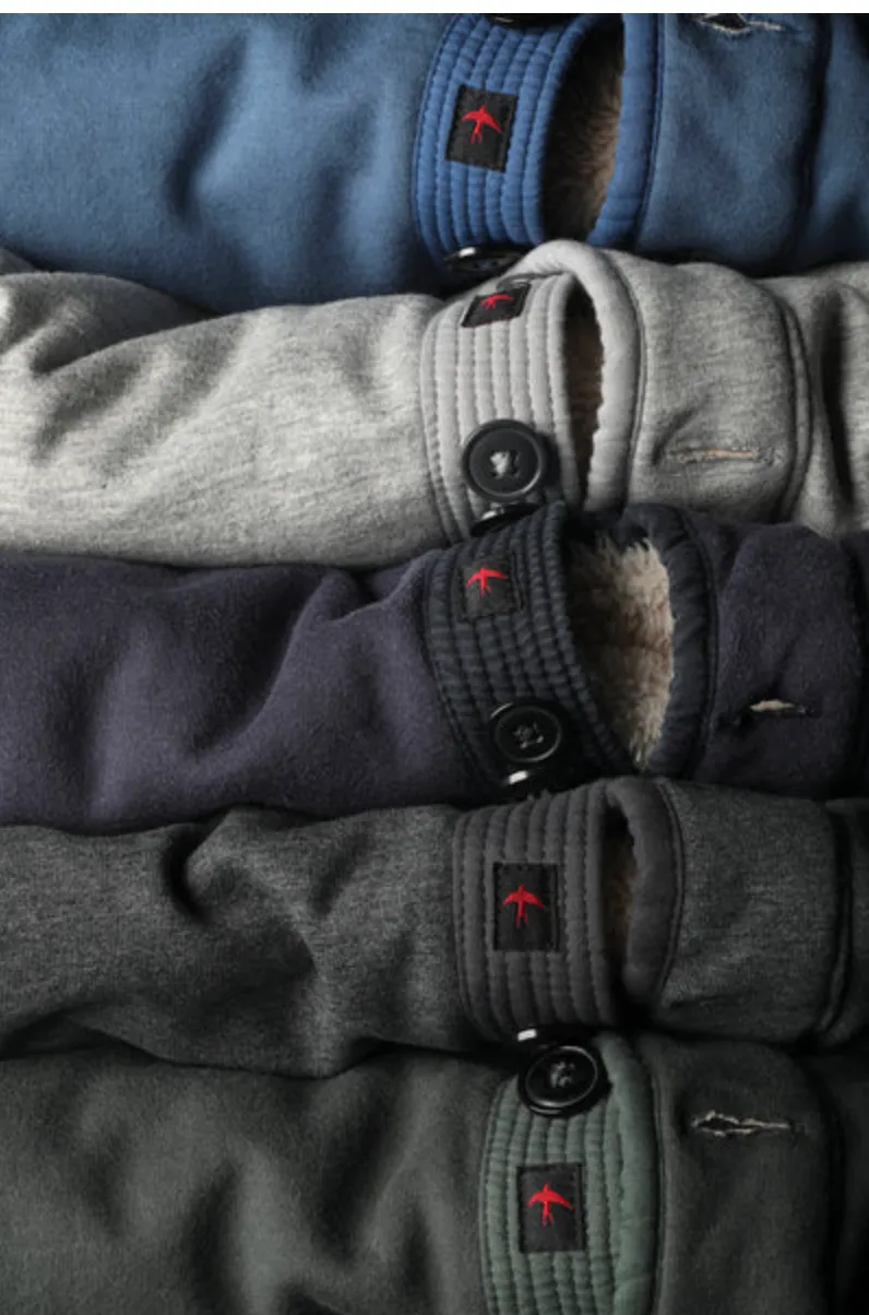 Lt Grey Heather Superfleece Mock by Relwen
