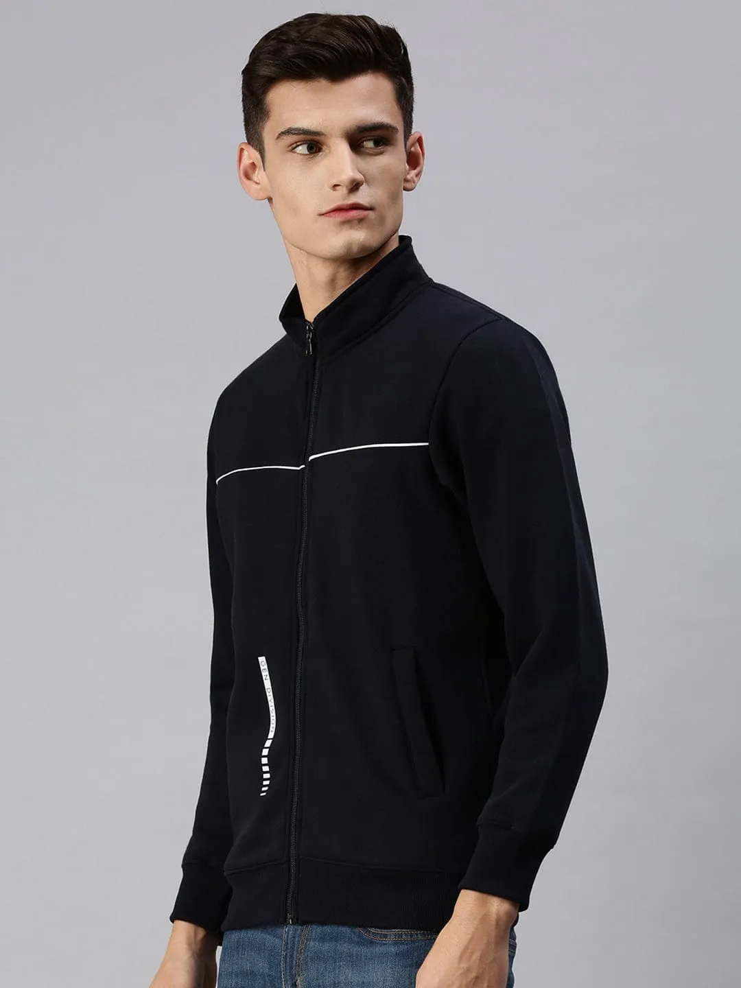 Men Blue Sweatshirt