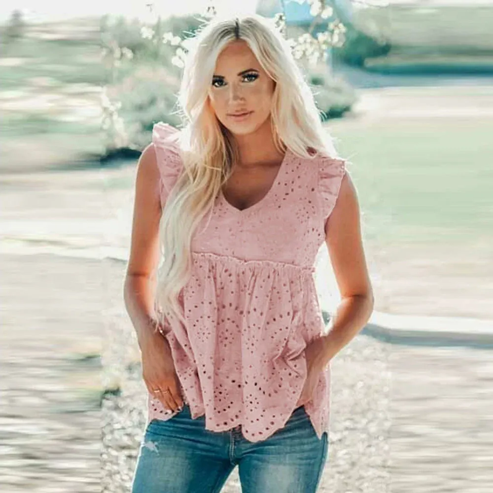 Neck Outerwear Vest Thread Fitted Slim Looking Sleeveless Tops