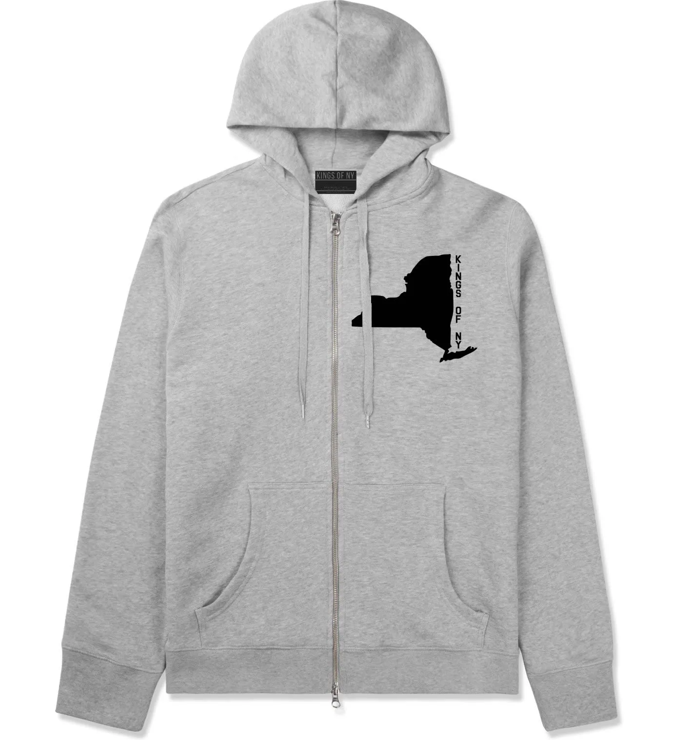 New York State Shape Zip Up Hoodie