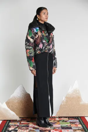 Noir Woollen Felt Skirt