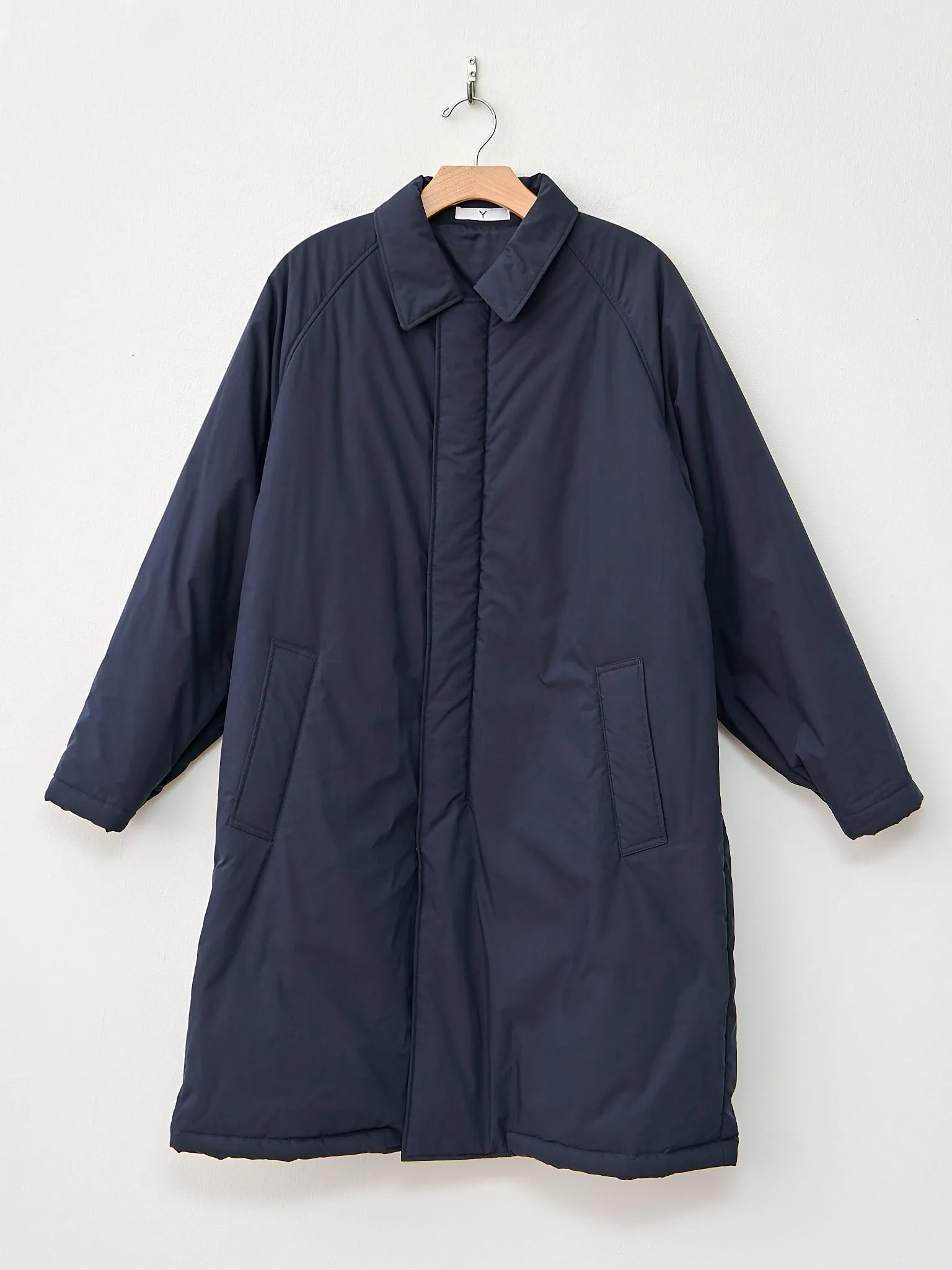 Organic Cotton/Polyester Padded Coat - Navy