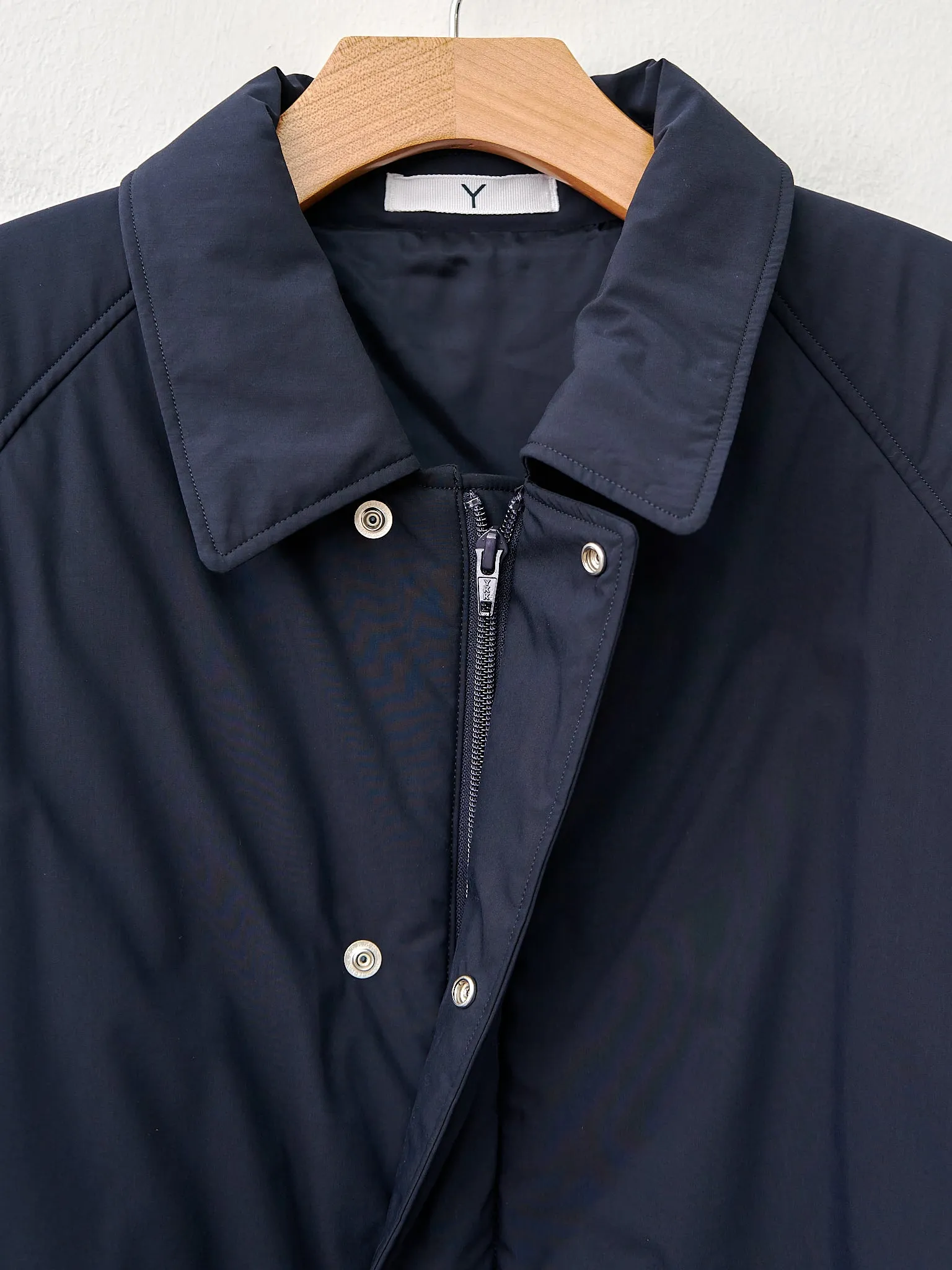 Organic Cotton/Polyester Padded Coat - Navy