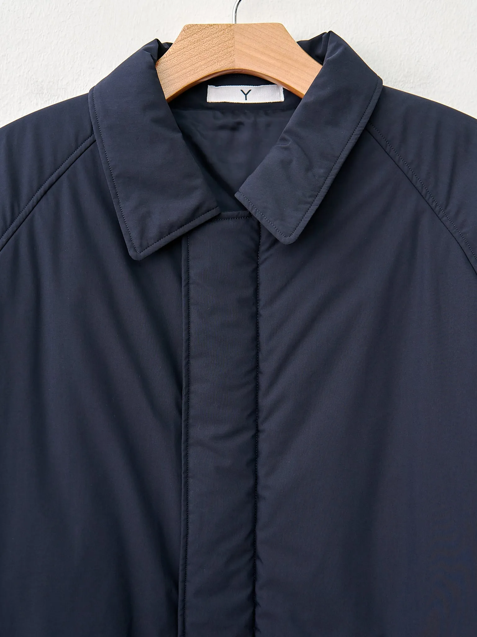 Organic Cotton/Polyester Padded Coat - Navy