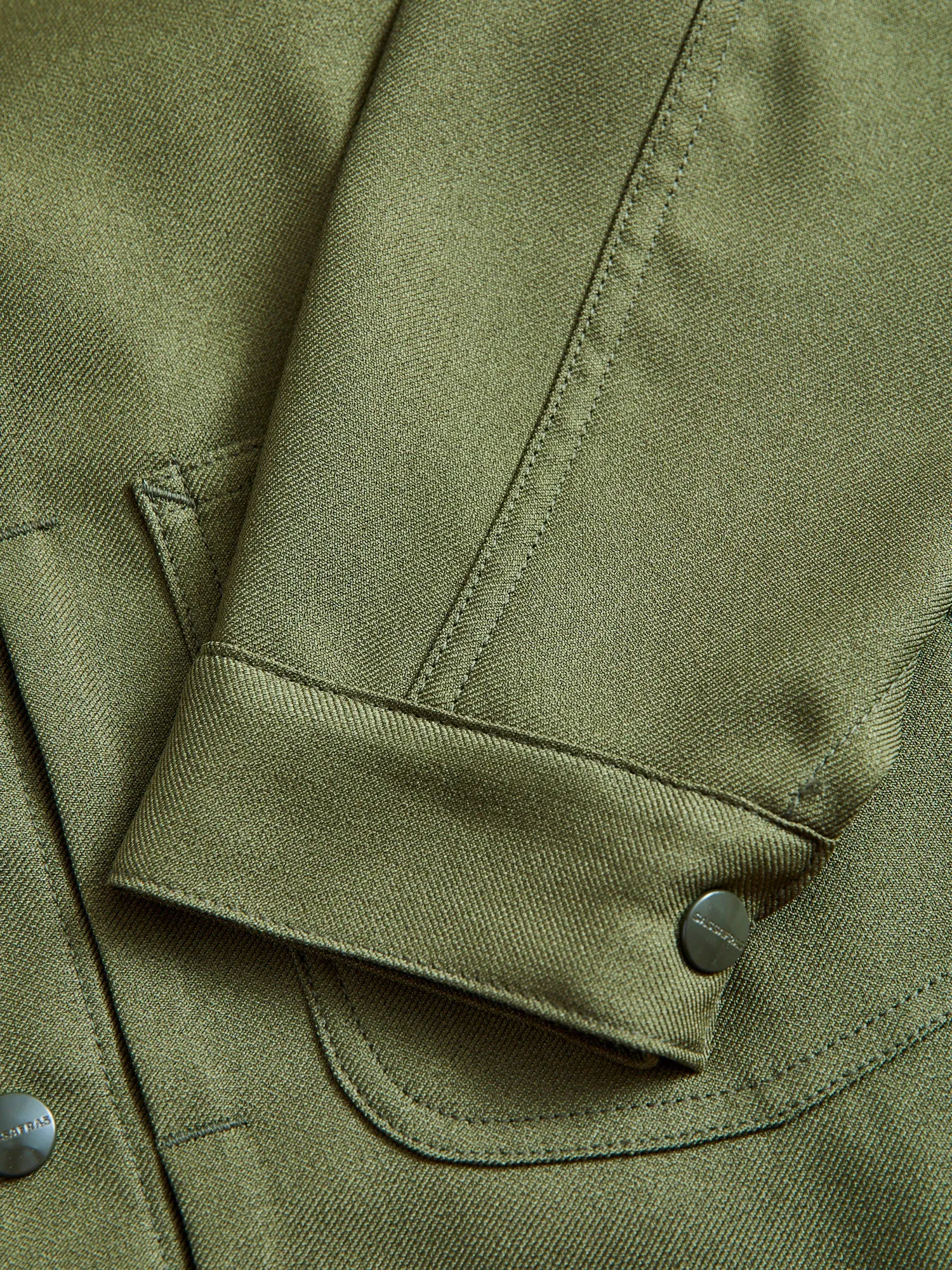 Poly Twill Gardeners Jacket in Olive