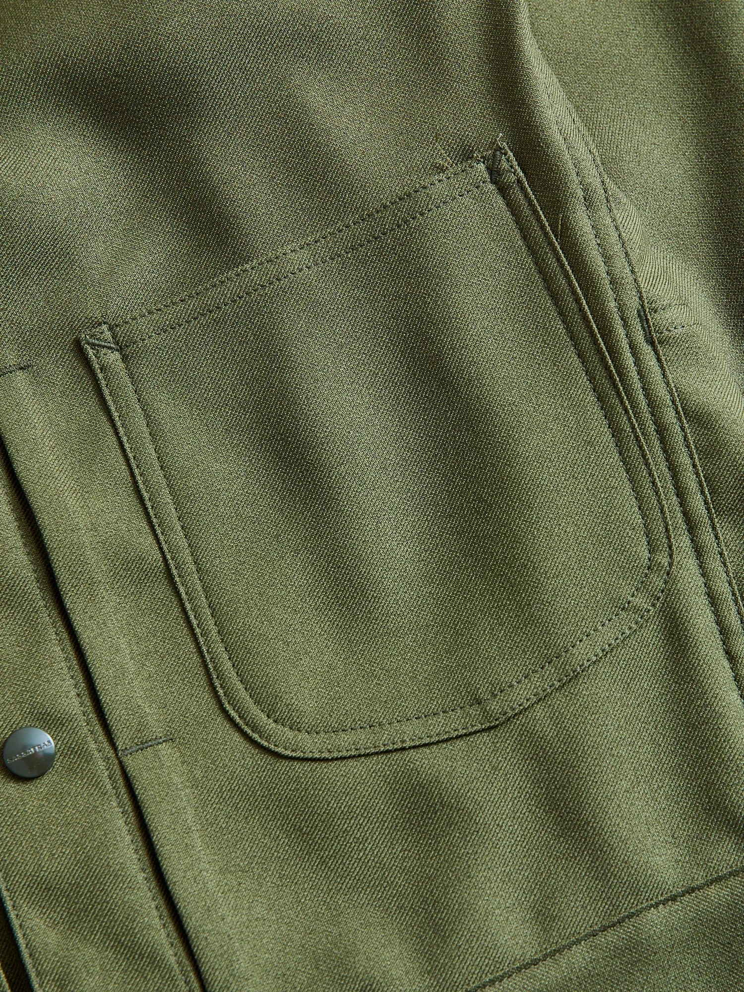 Poly Twill Gardeners Jacket in Olive