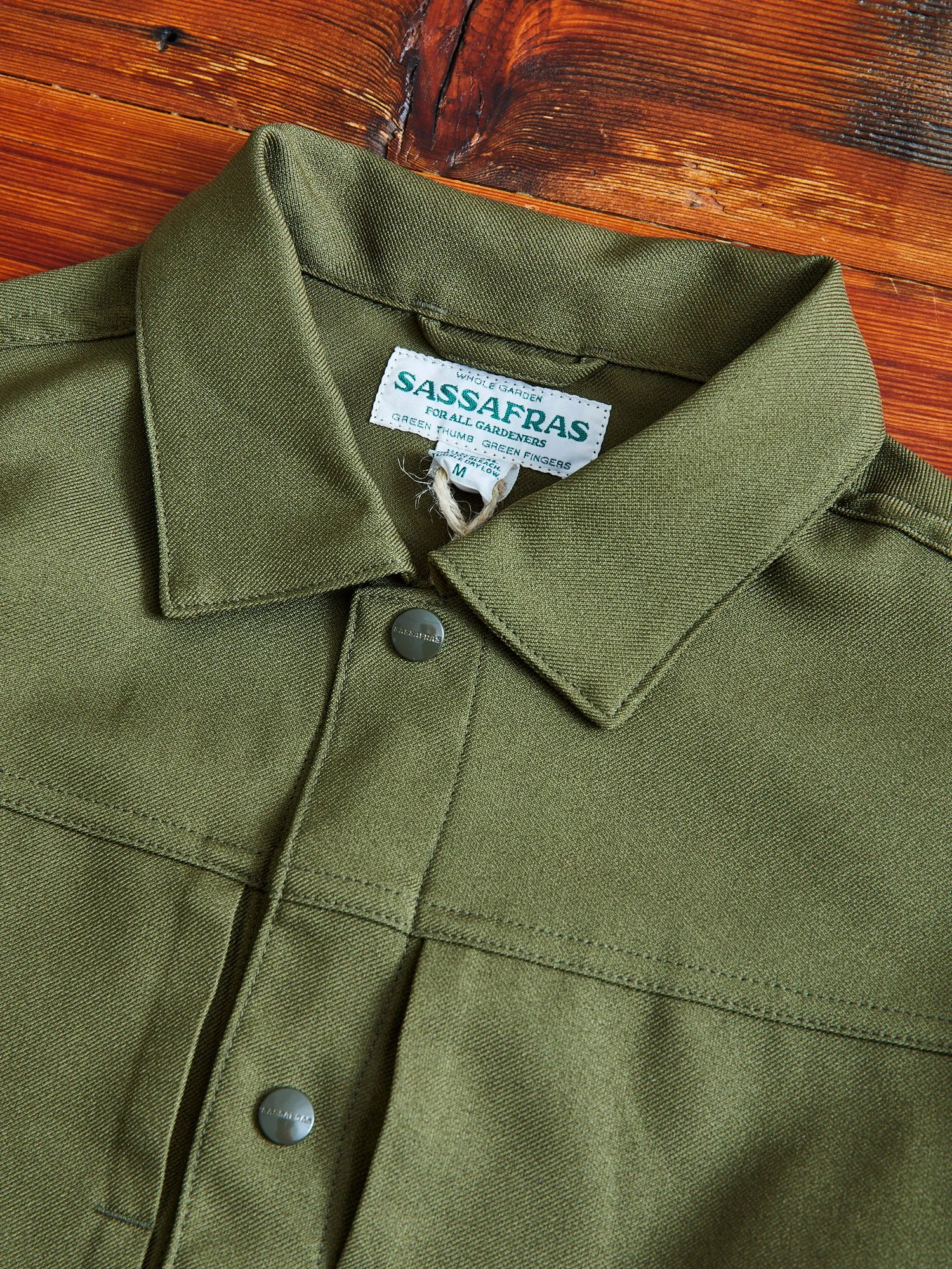 Poly Twill Gardeners Jacket in Olive