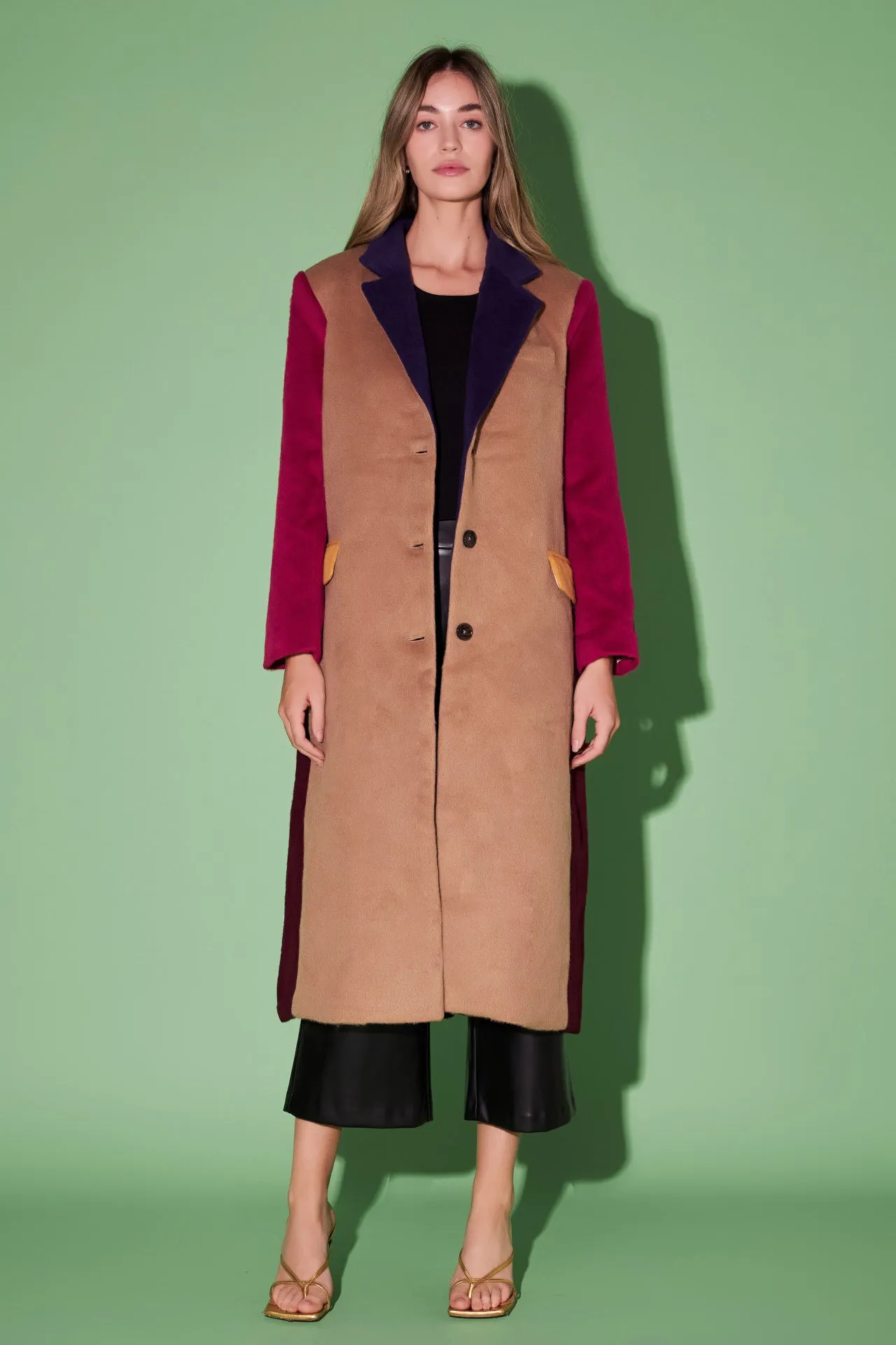 Premium Oversize Color block Coat