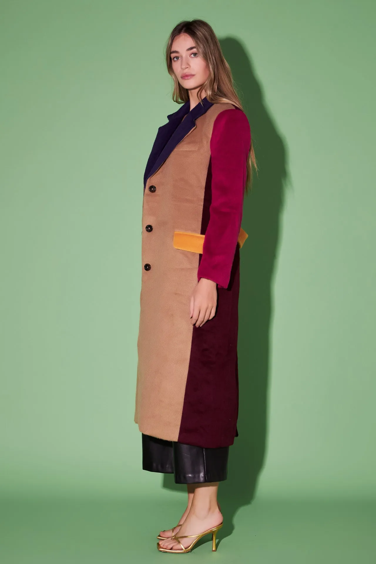Premium Oversize Color block Coat