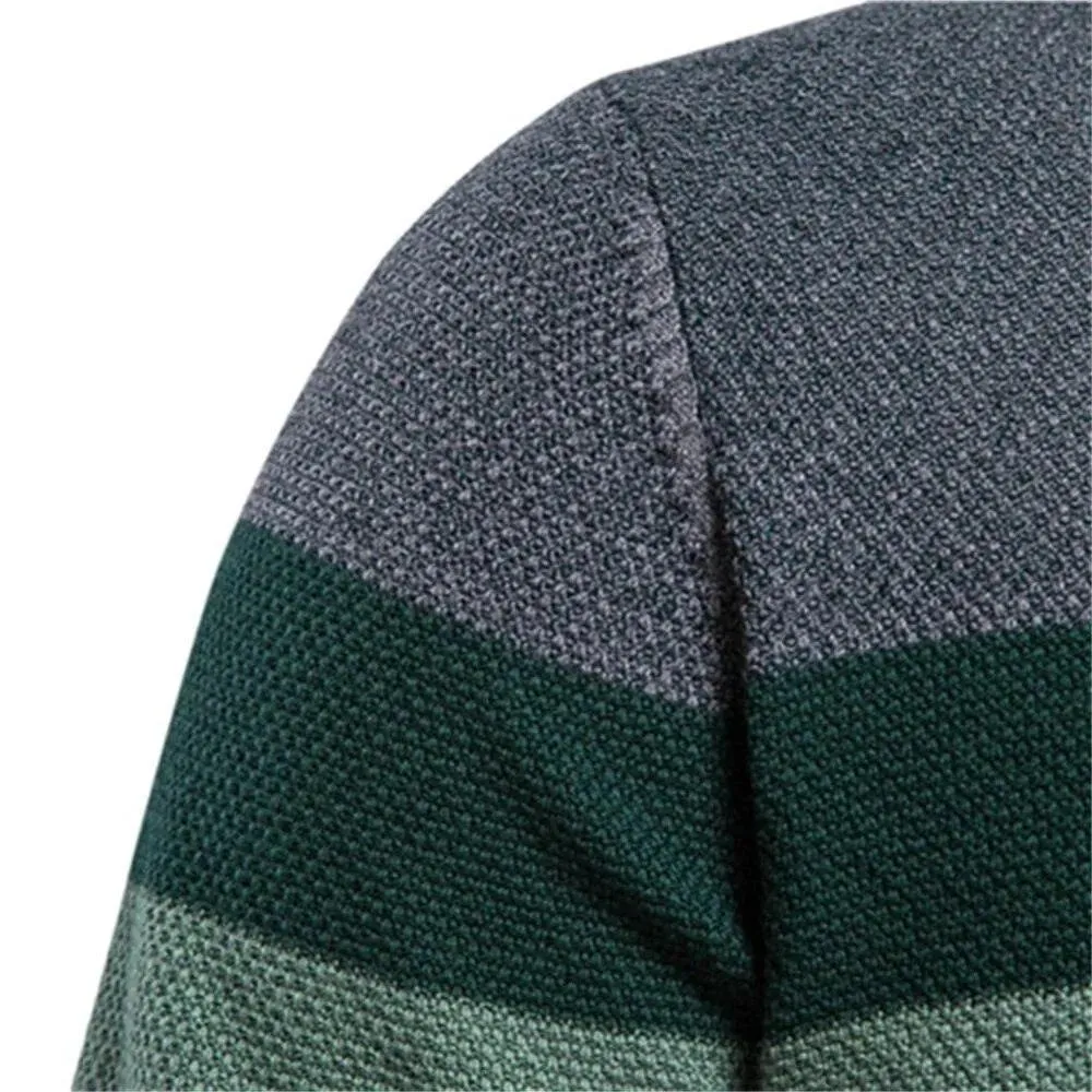 Spliced Cotton Sweater