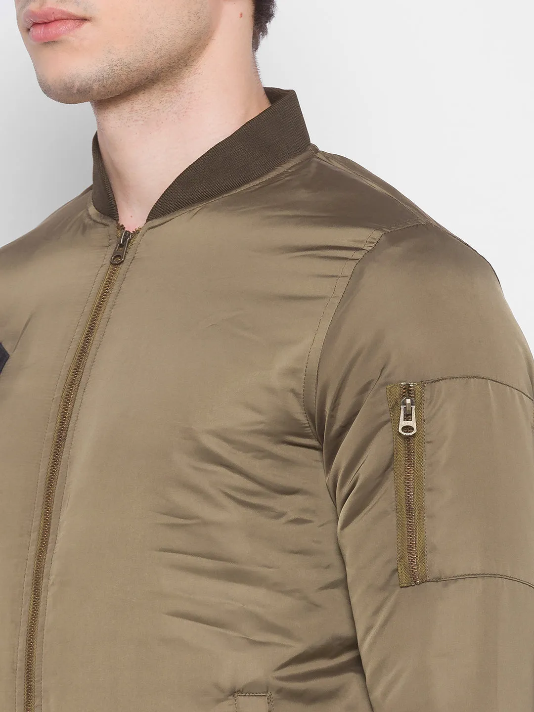 Spykar Green Polyester Men Jacket