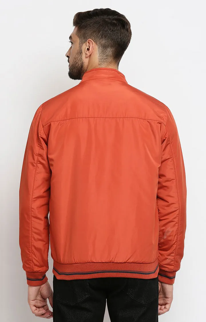 Spykar Orange Polyester Men Jacket