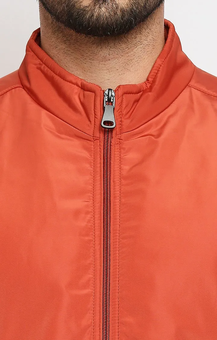Spykar Orange Polyester Men Jacket