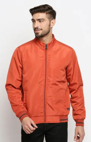 Spykar Orange Polyester Men Jacket
