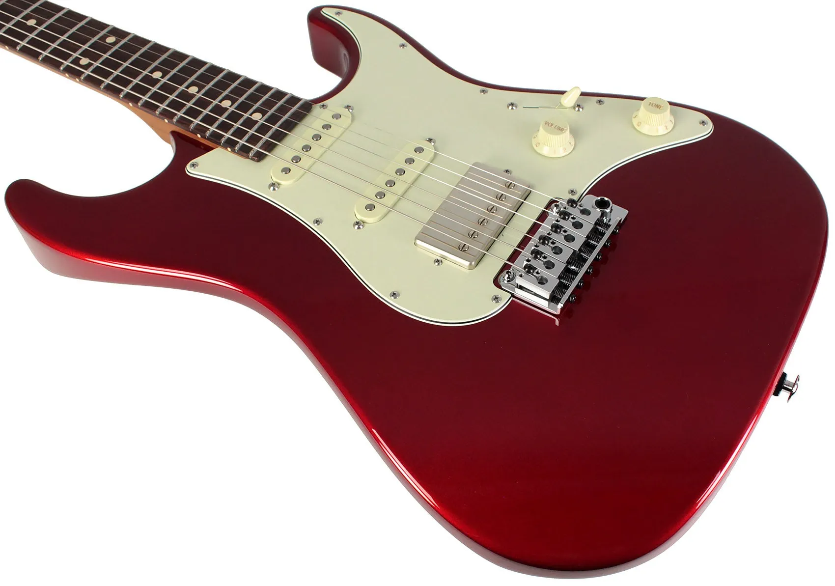 Suhr Select Standard Guitar, Roasted Neck, Candy Apple Red Metallic