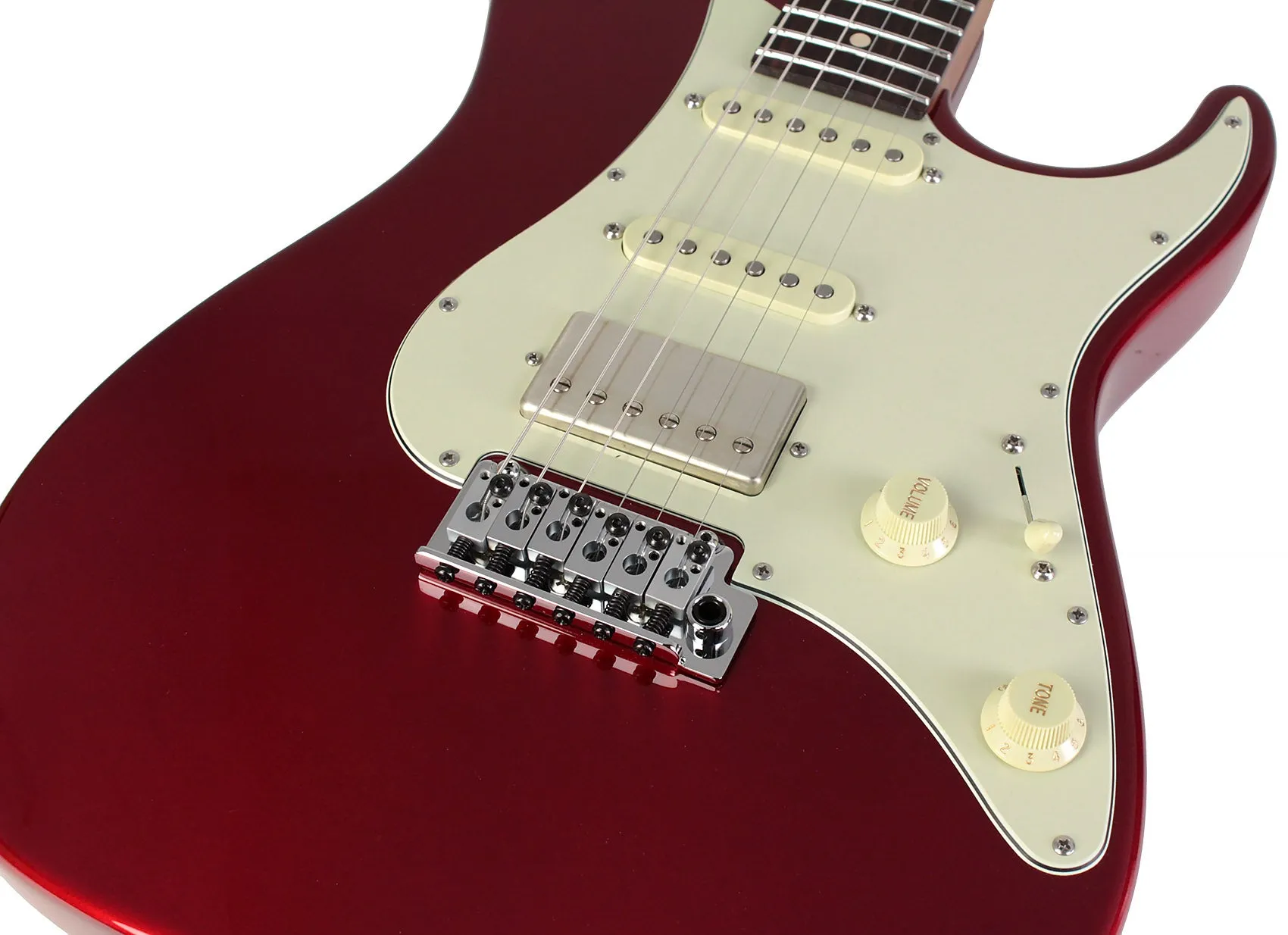 Suhr Select Standard Guitar, Roasted Neck, Candy Apple Red Metallic