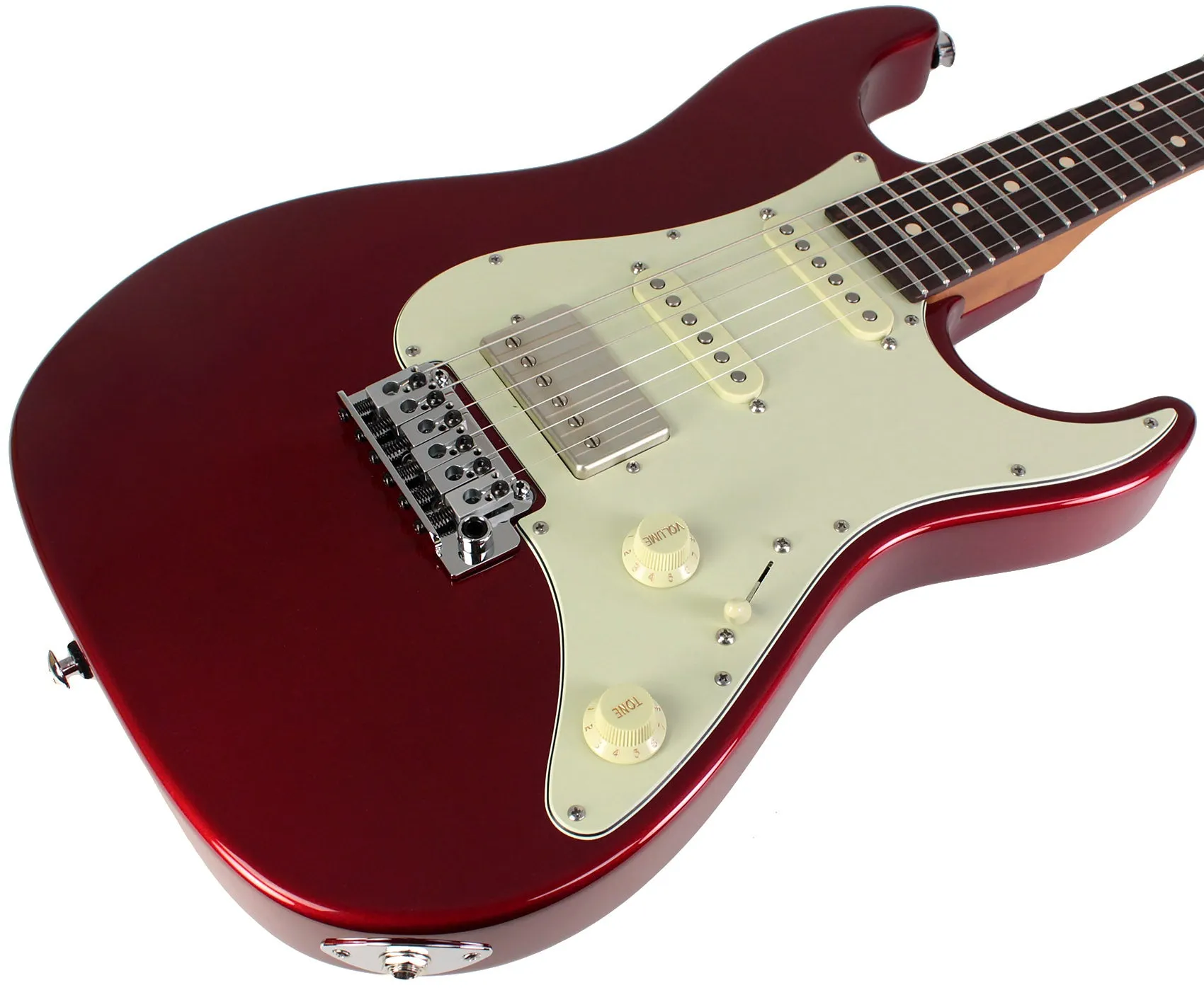 Suhr Select Standard Guitar, Roasted Neck, Candy Apple Red Metallic
