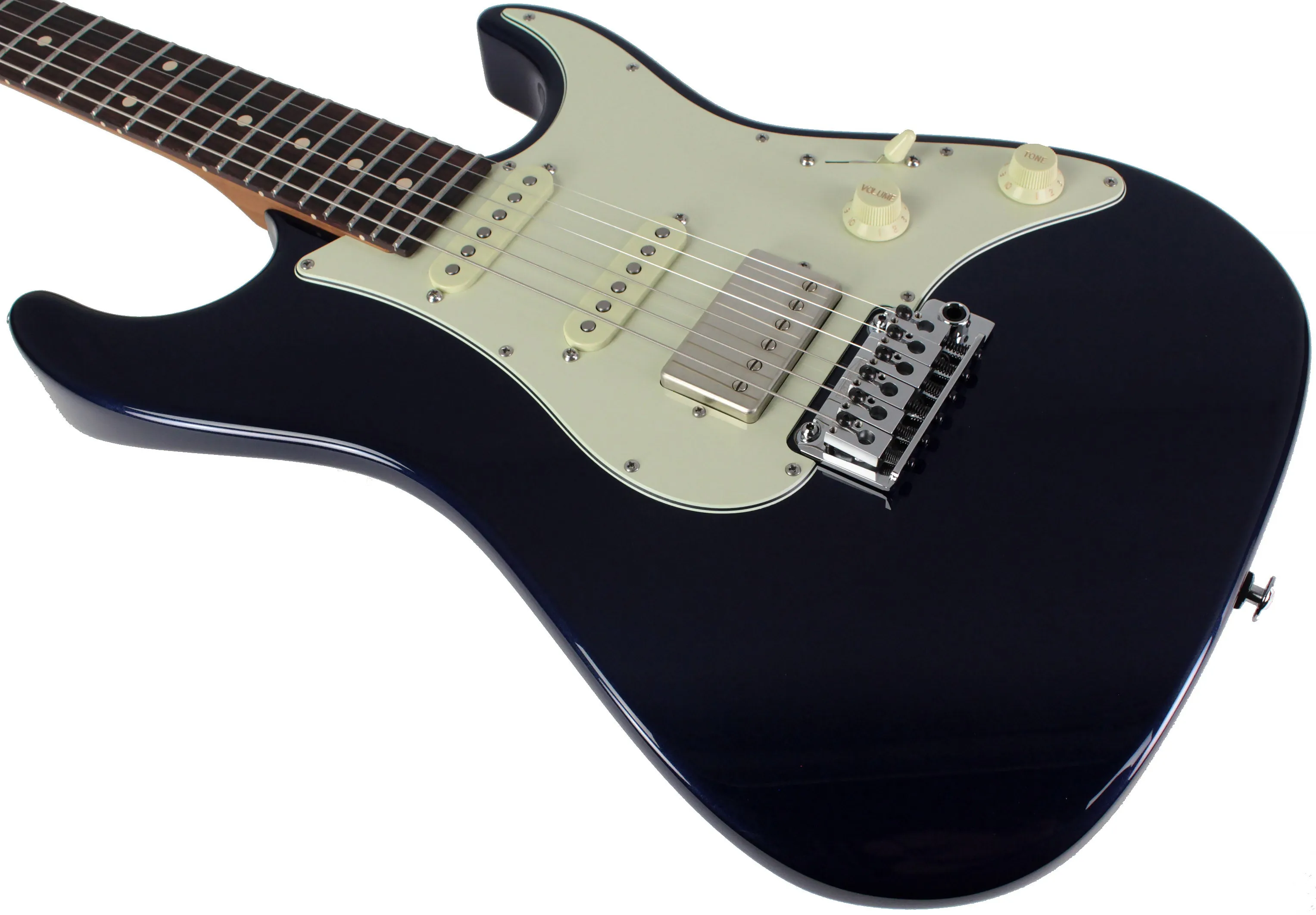 Suhr Select Standard Guitar, Roasted Neck, Mercedes Blue Metallic
