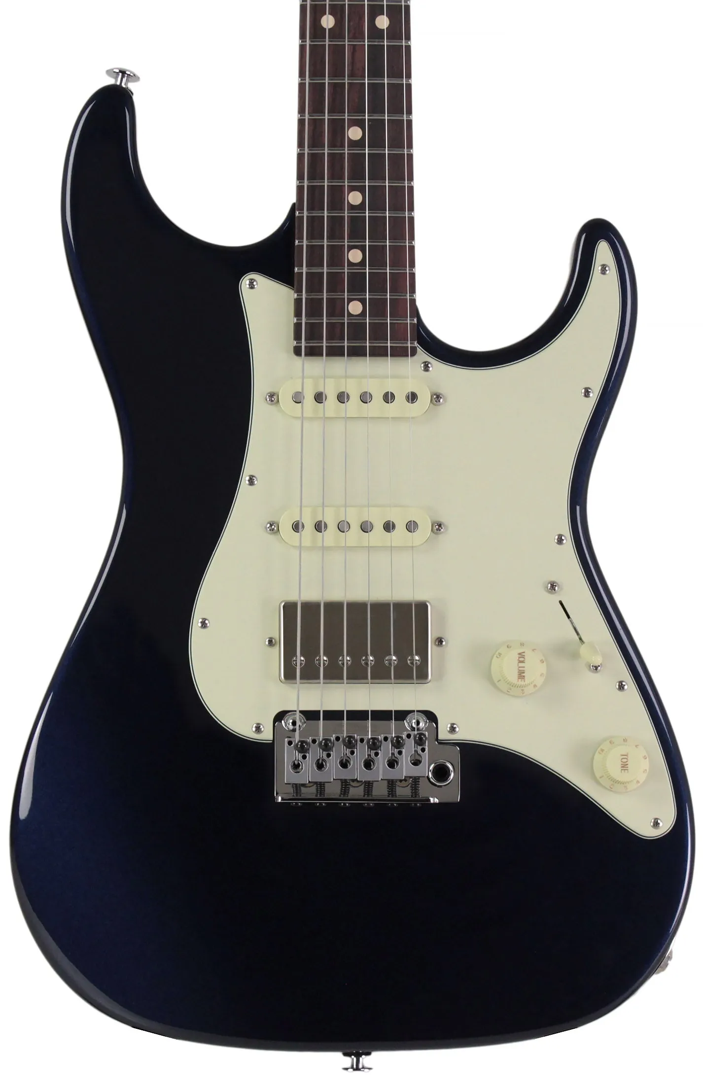 Suhr Select Standard Guitar, Roasted Neck, Mercedes Blue Metallic